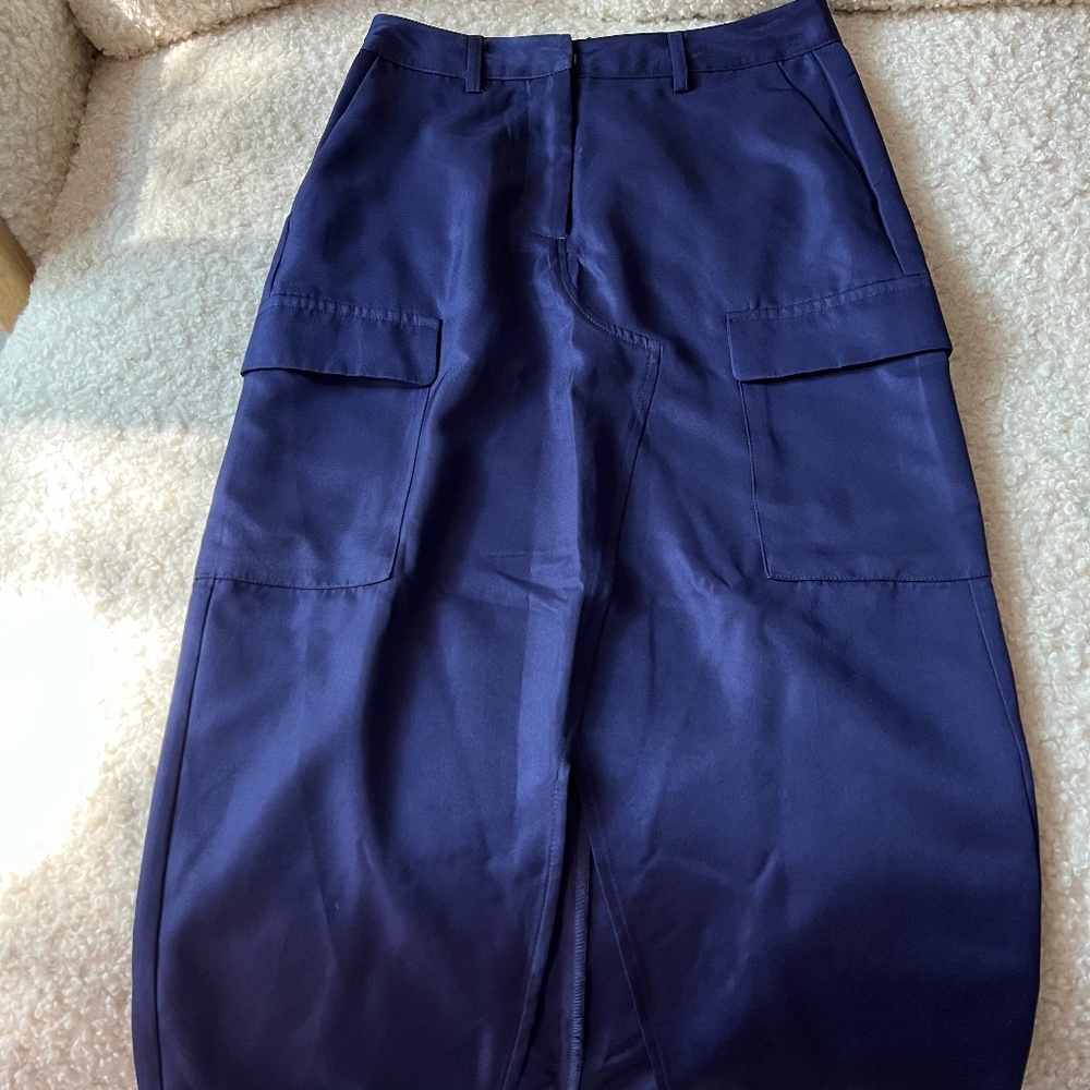 NWT - Vero Moda Purple Satin Utility Skirt - XS